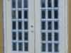 Double doors prepped for woodgrain