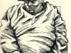 Big sweatshirt man sleeping