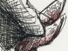 Detail of red cowboy boots